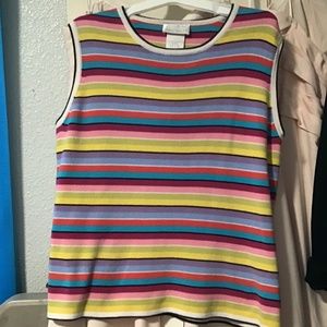 Vintage striped sweater vest